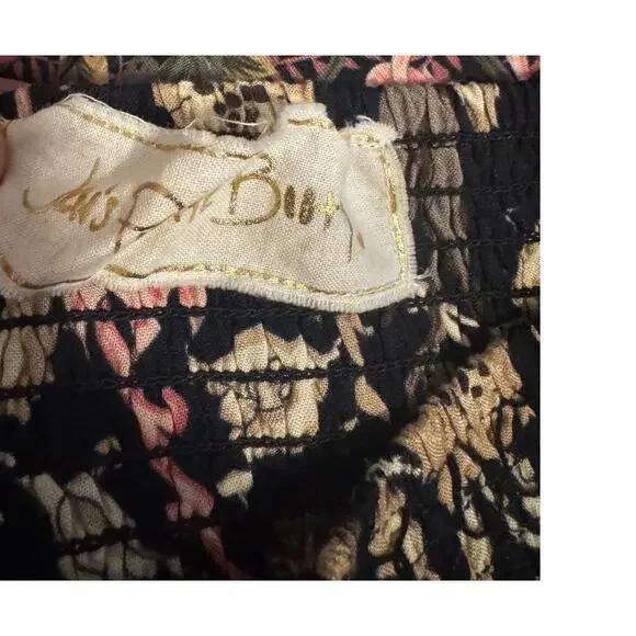 Jen’s Pirate Booty Maxi Skirt Small Boho Floral Tiered India Viscose 42” Length - Picture 6 of 8